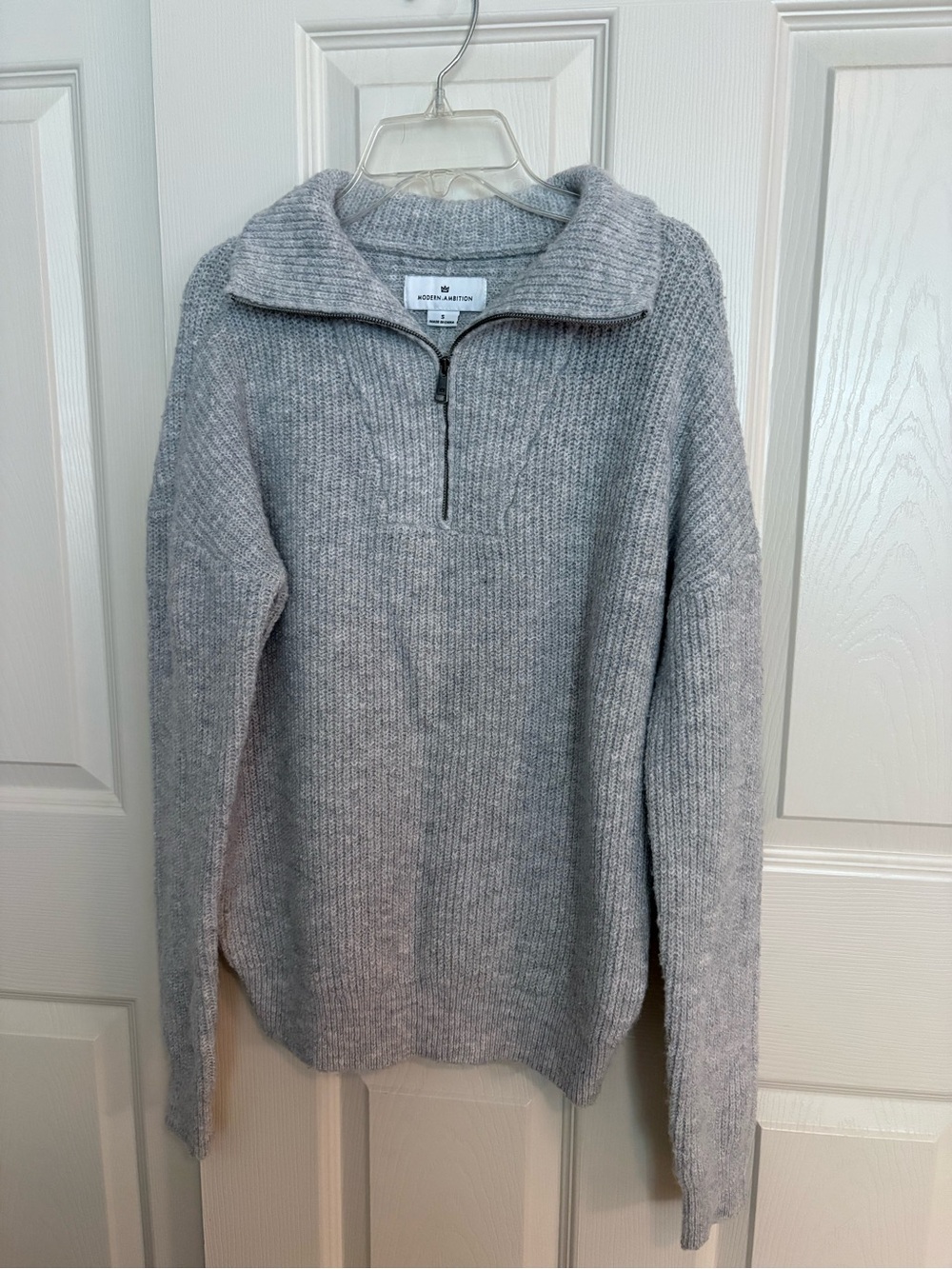 Quarter zip sweater